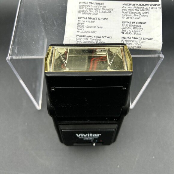 Vivitar 2800 Auto Thyristor Flash with Manual, & Box! Not Tested. - Picture 3 of 7